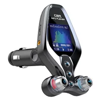BT26 Bluetooth 5,0 автомобильный Bluetooth громкой связи Автомобильный Bluetooth FM-передатчик QC3.0 зарядка