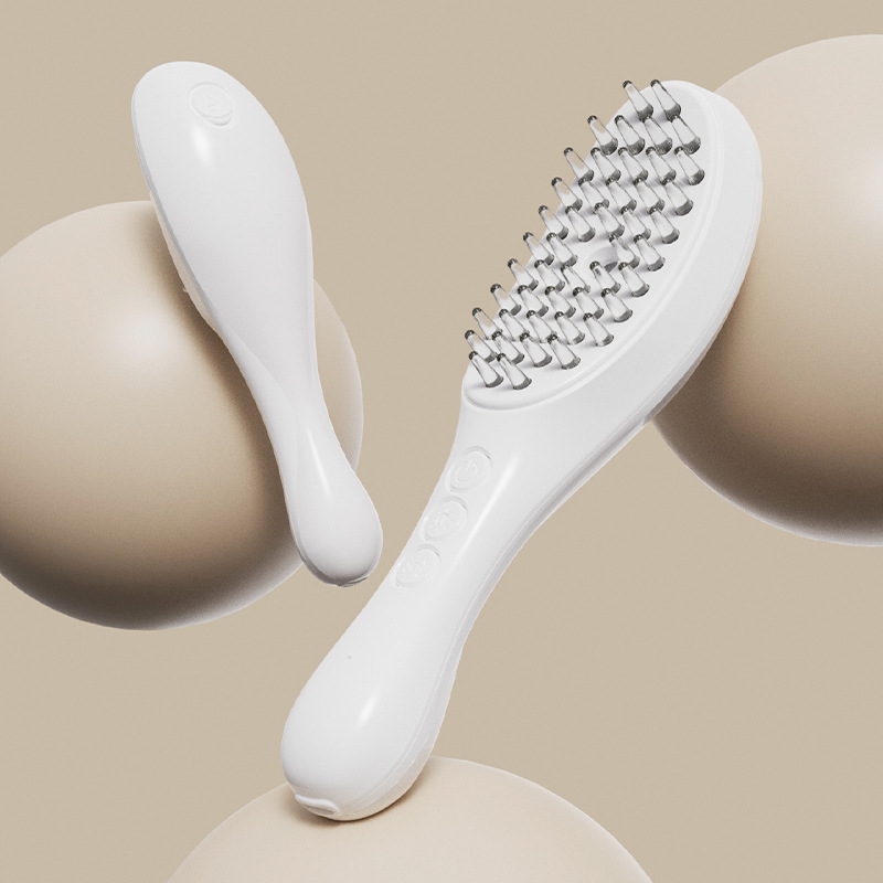 Peinado de masaje eléctrico nuevo peinado crudo transfronterizo, masajeador de cabeza de meridiano, Fototerapia roja, peinado de cuidado del cabello, peinado de masaje en aerosol