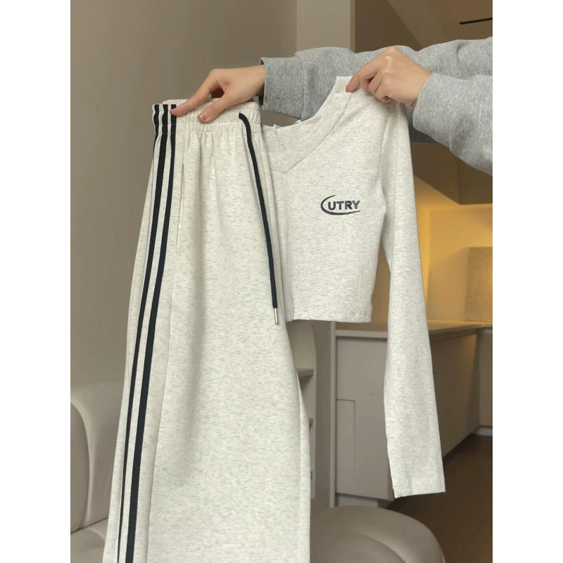 2025 Sport Casual Spice Girls носить короткий чехол свитерны брюки из двух частей