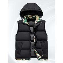 W 58559 Men's Camouflage Hooded Vest �Բ��Bñ�R�� �W���羳��