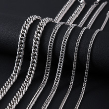 不锈钢双织四面磨项链 跨境男士嘻哈潮流古巴项链不褪色钛钢手链