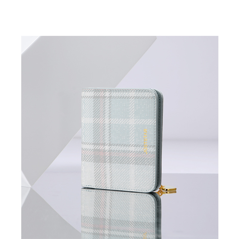 欧时纳2021年新款夏季小巧批发格纹男女钱包代发|ms