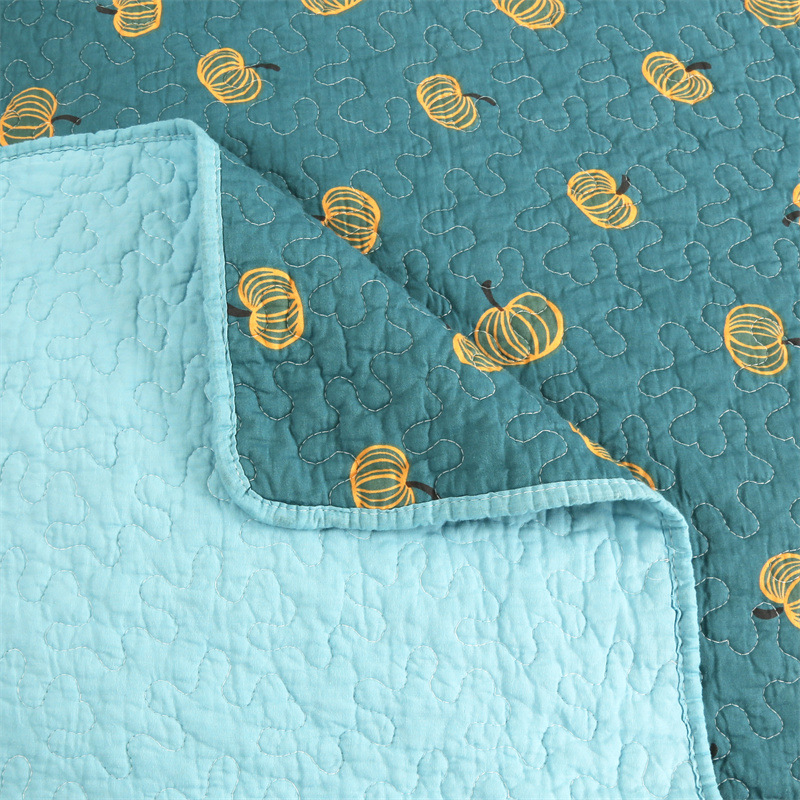 Quilted Bedding Set - Pure Cotton Embroidered Summer Quilt_voghion.com