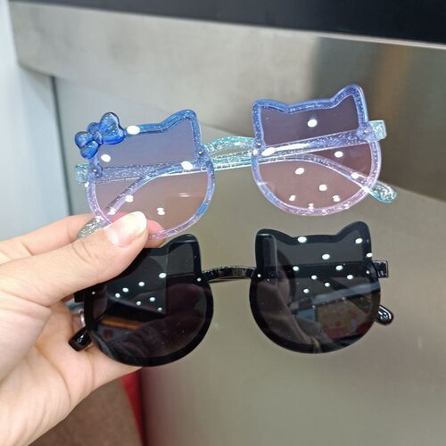 Children's sunglasses for girls, anti-UV, cute and super cute baby glasses, little girl's soft-legged silicone polarized sunglasses
