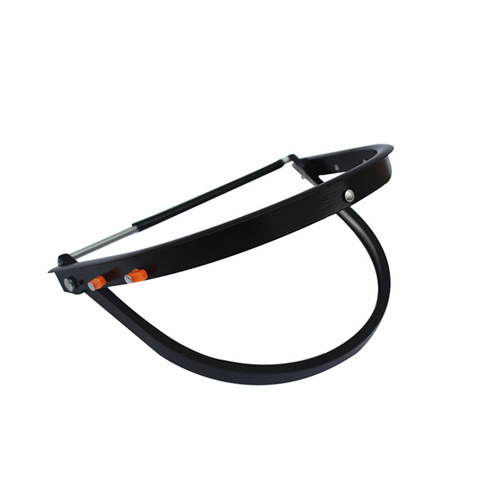 A complete set of aluminum bracket protective visor thickened PC anti-impact high temperature visor head-mounted polished mask with safety helmet