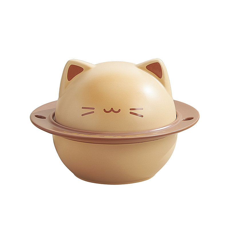 创意卡通烤面包小猫系列泡面碗面包杯碟餐具套装学生宿舍家用送礼|undefined