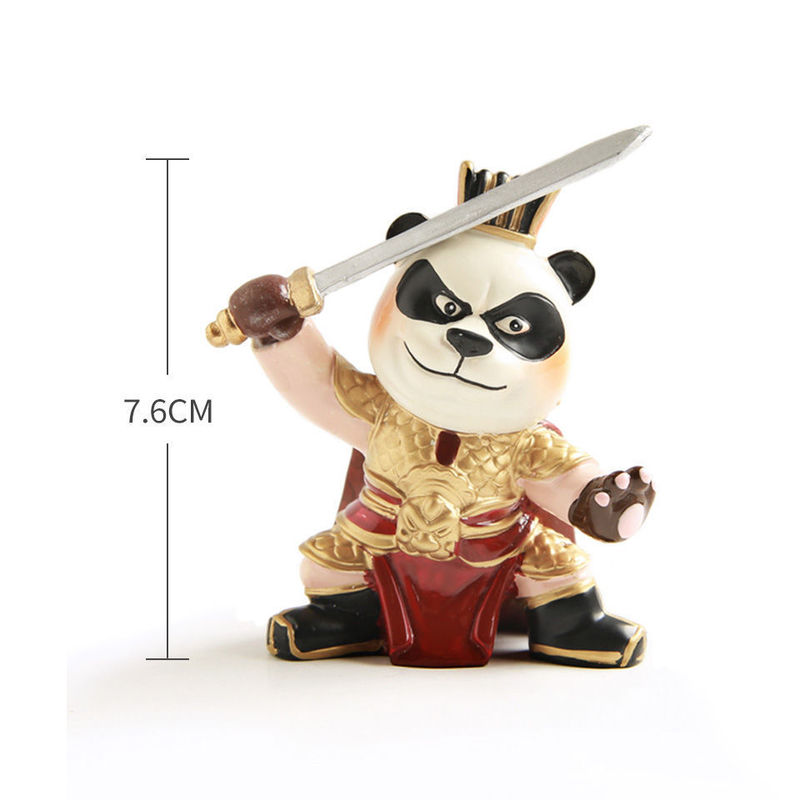 风雅堂熊猫三国将 熊猫三国人物摆件 成都大熊猫基地纪念品文创|undefined