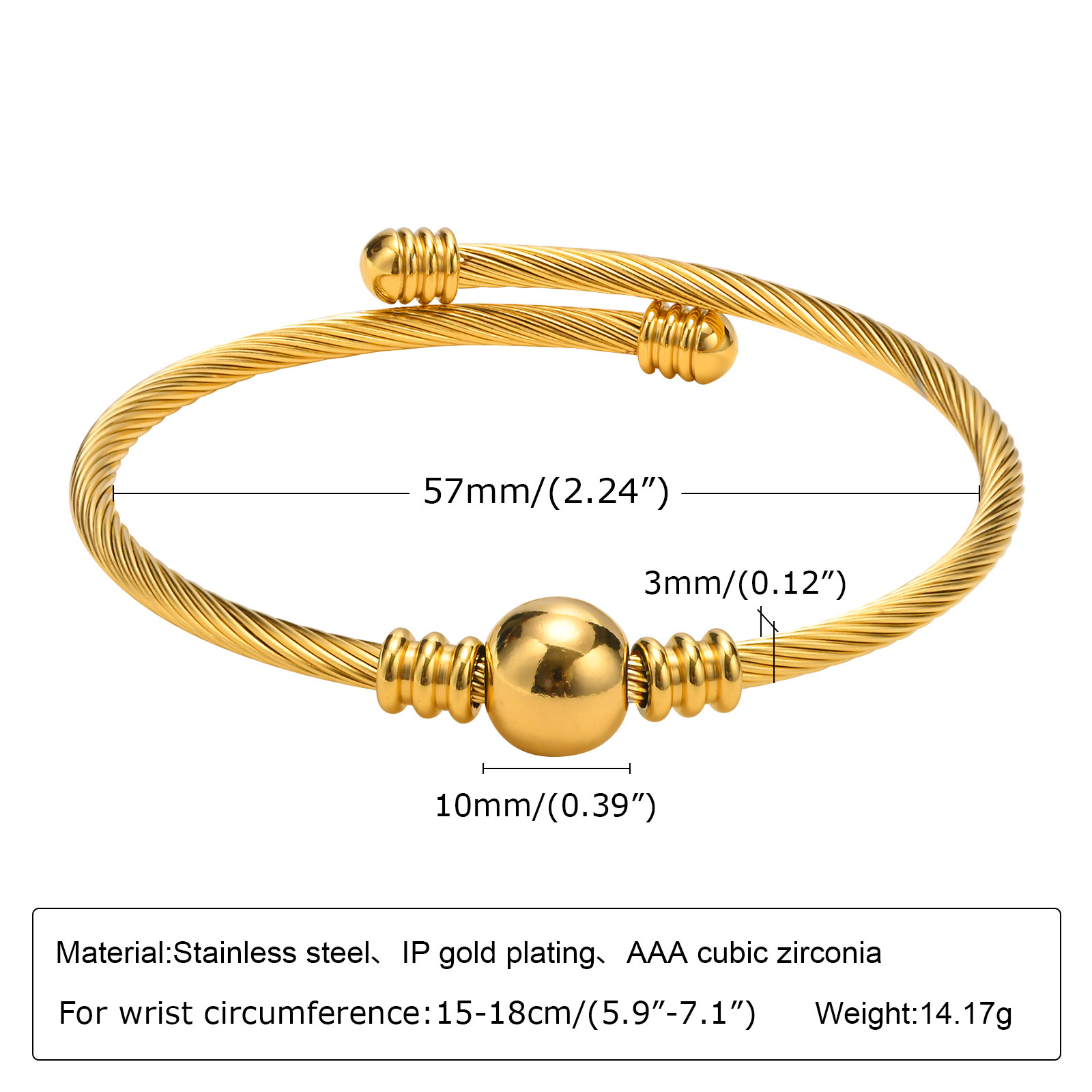 Simple Style Solid Color Stainless Steel Bangle 1 Piece