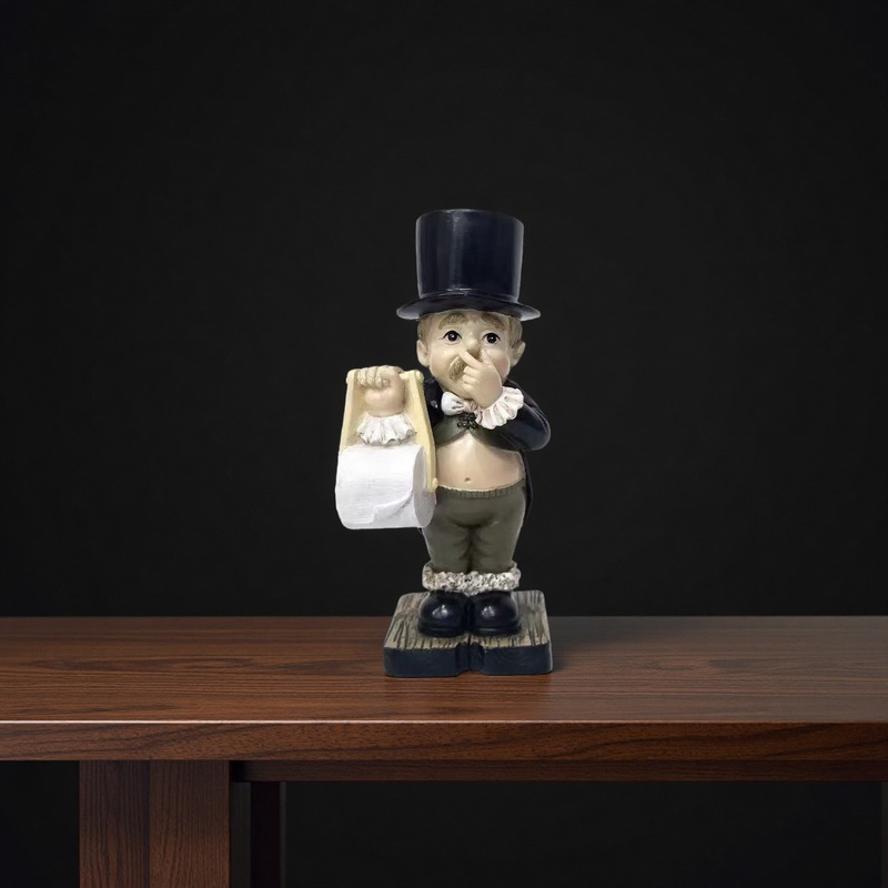 Cross-Border Popular Gentleman Tissue Holder European and American Style Modern Simple Home Stylish Fashion Decoration Creative Character Ornaments