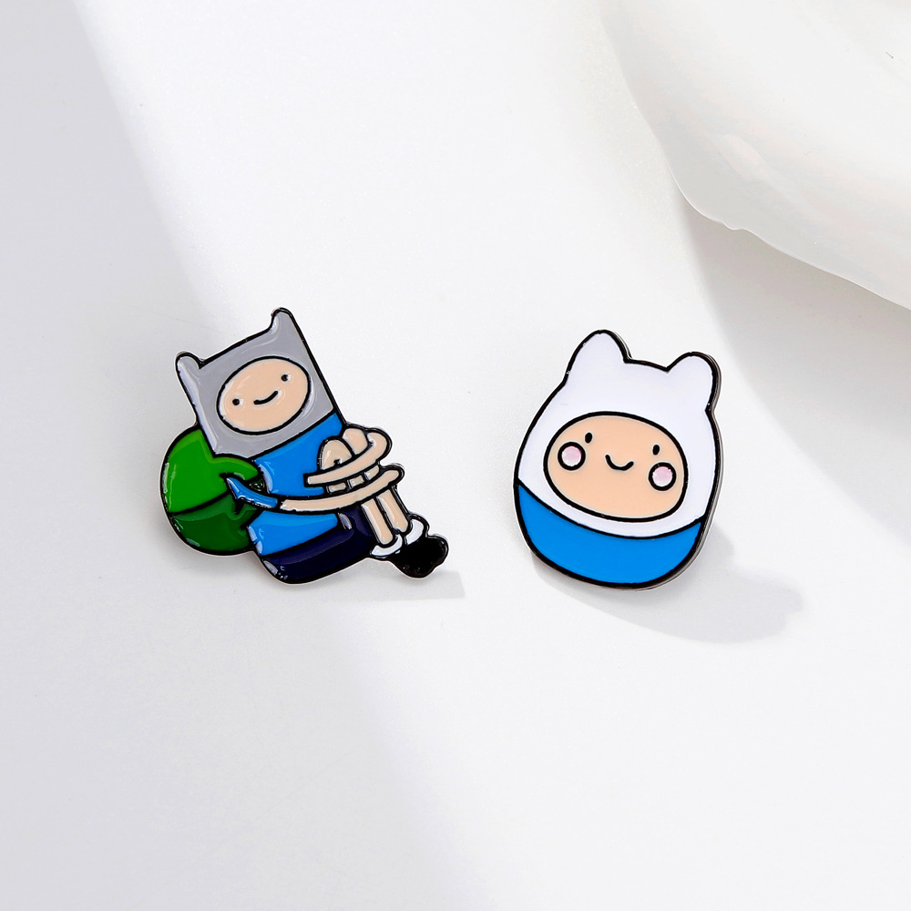 Cartoon Style Cute Pin Cartoon Character Alloy Plating Unisex Brooches display picture 3