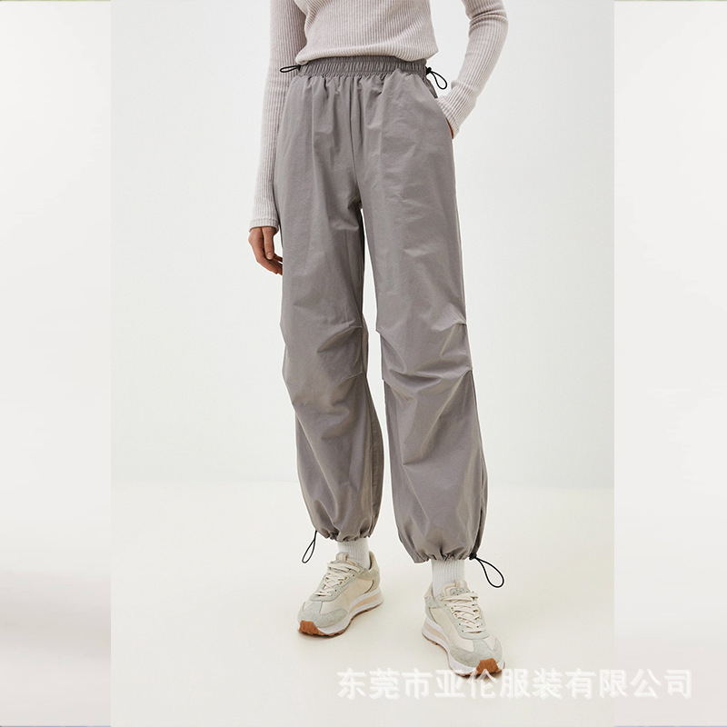 Sports Pants Manufacturer, Woven Sports Pants Factory, Gray Sports Pants Leggings, European and American Drawstring Sportswear Customization Sports Pants Manufacturer, Woven Sports Pants Factory, Gray Sports Pants Leggings, European and American Drawstring Sportswear Customization