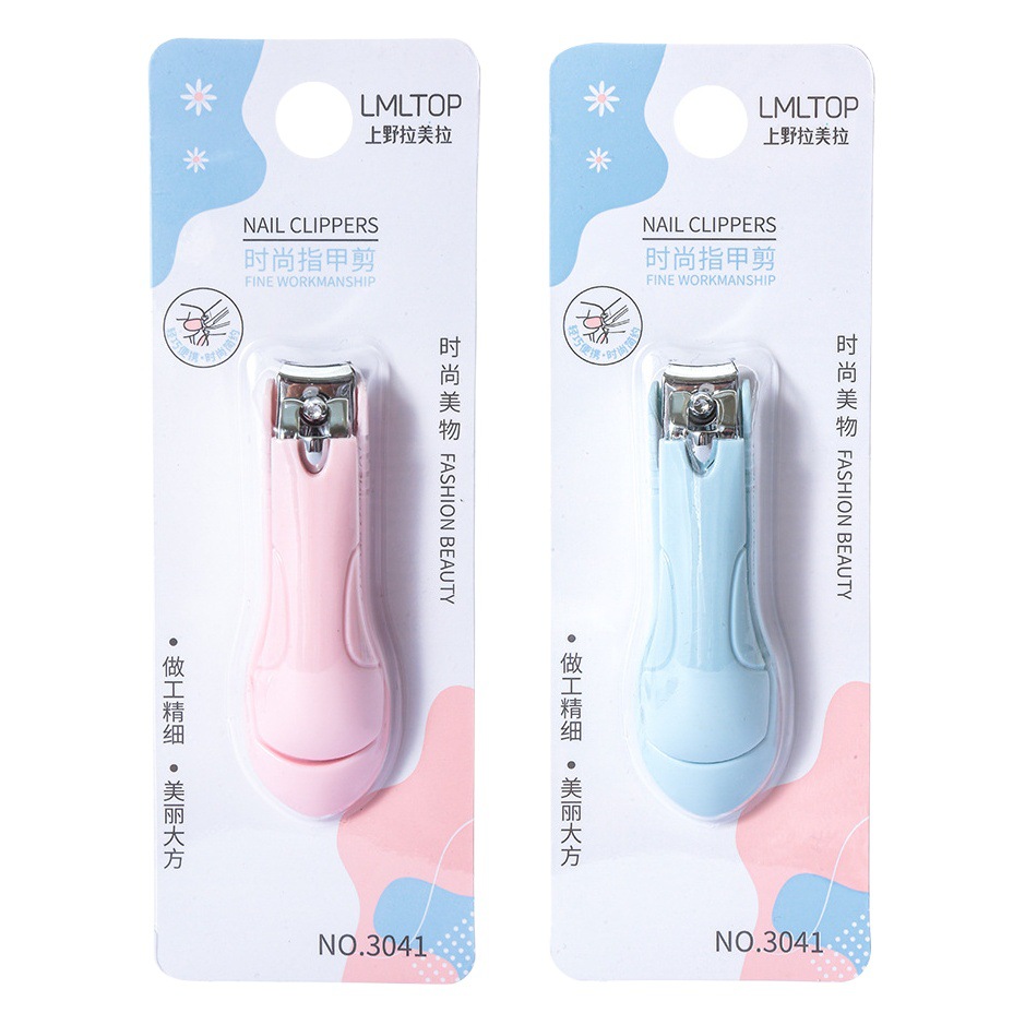 LMLTOP moda cortaúñas portátiles cortaúñas herramientas de manicura cortaúñas antideslizantes 3041