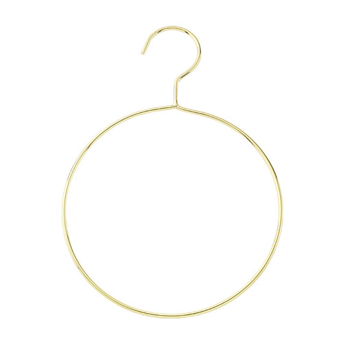 Light luxury hanging scarf tie gold hanging rack ring hook multi-functional clothes hanger household round hanging clothes storage rack