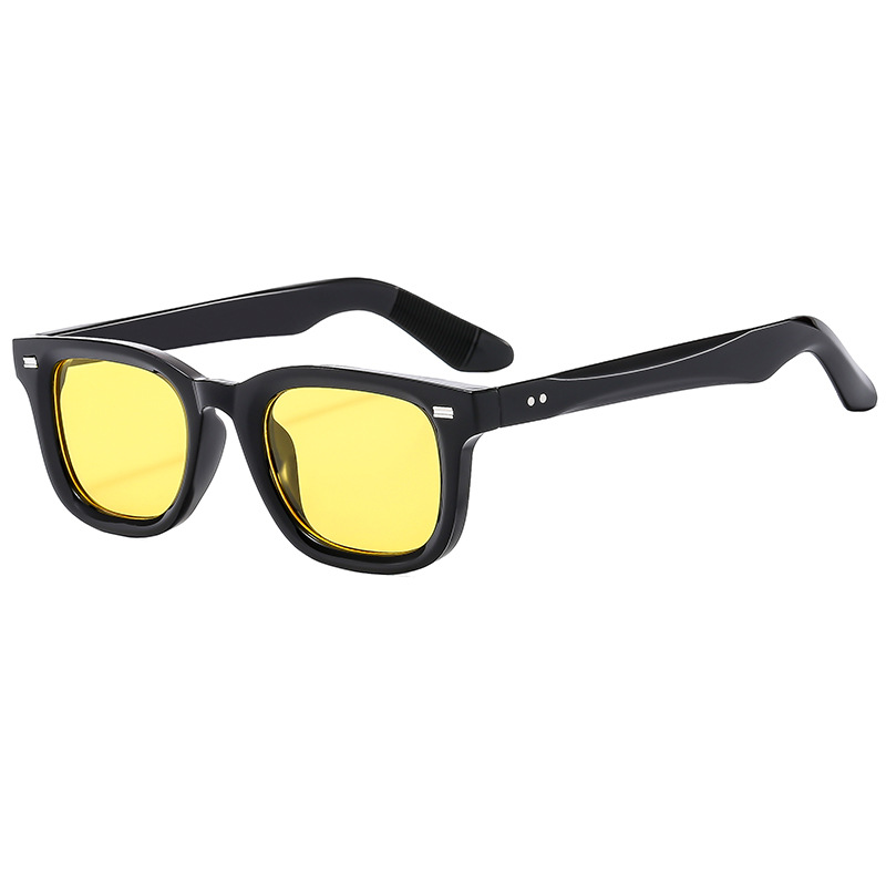 2024 New Fashionable Square Rice Nail Men's Driving Sunscreen Sunglasses Anti Blue Light Glasses Frame_voghion.com