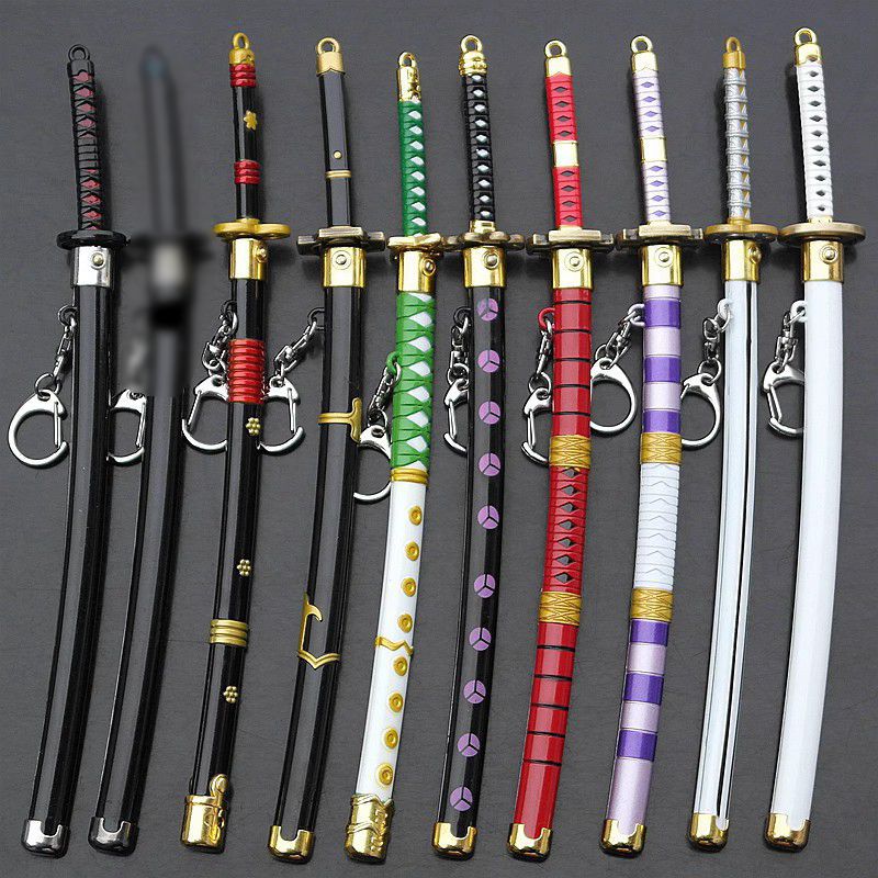 索隆阎魔秋水雪走和道一文字阐释者草雉剑七星剑钥匙扣