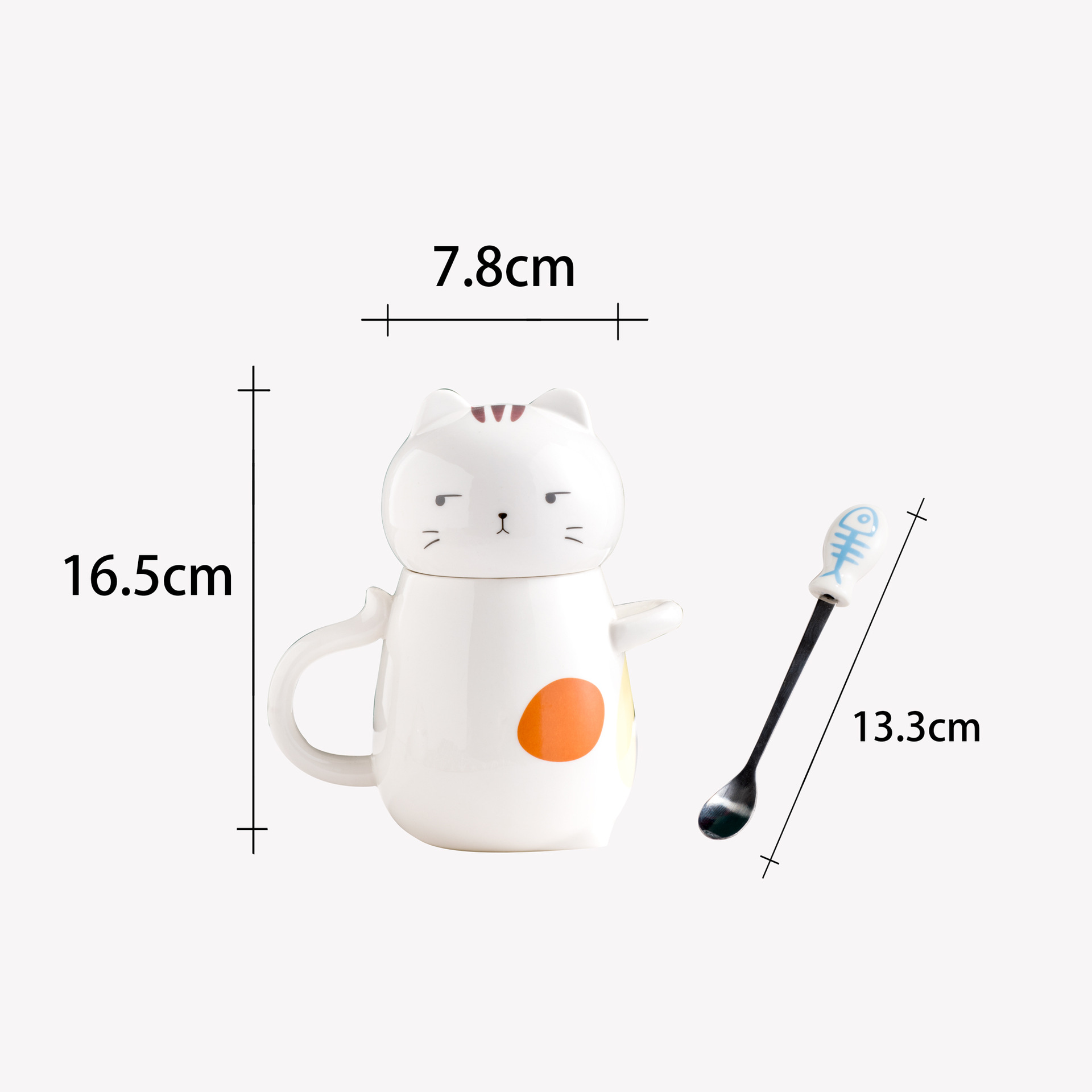 De estilo japonés Creativo gato Taza de cerámica linda chica de dibujos animados estudiante de agua Taza de regalo de la leche del desayuno