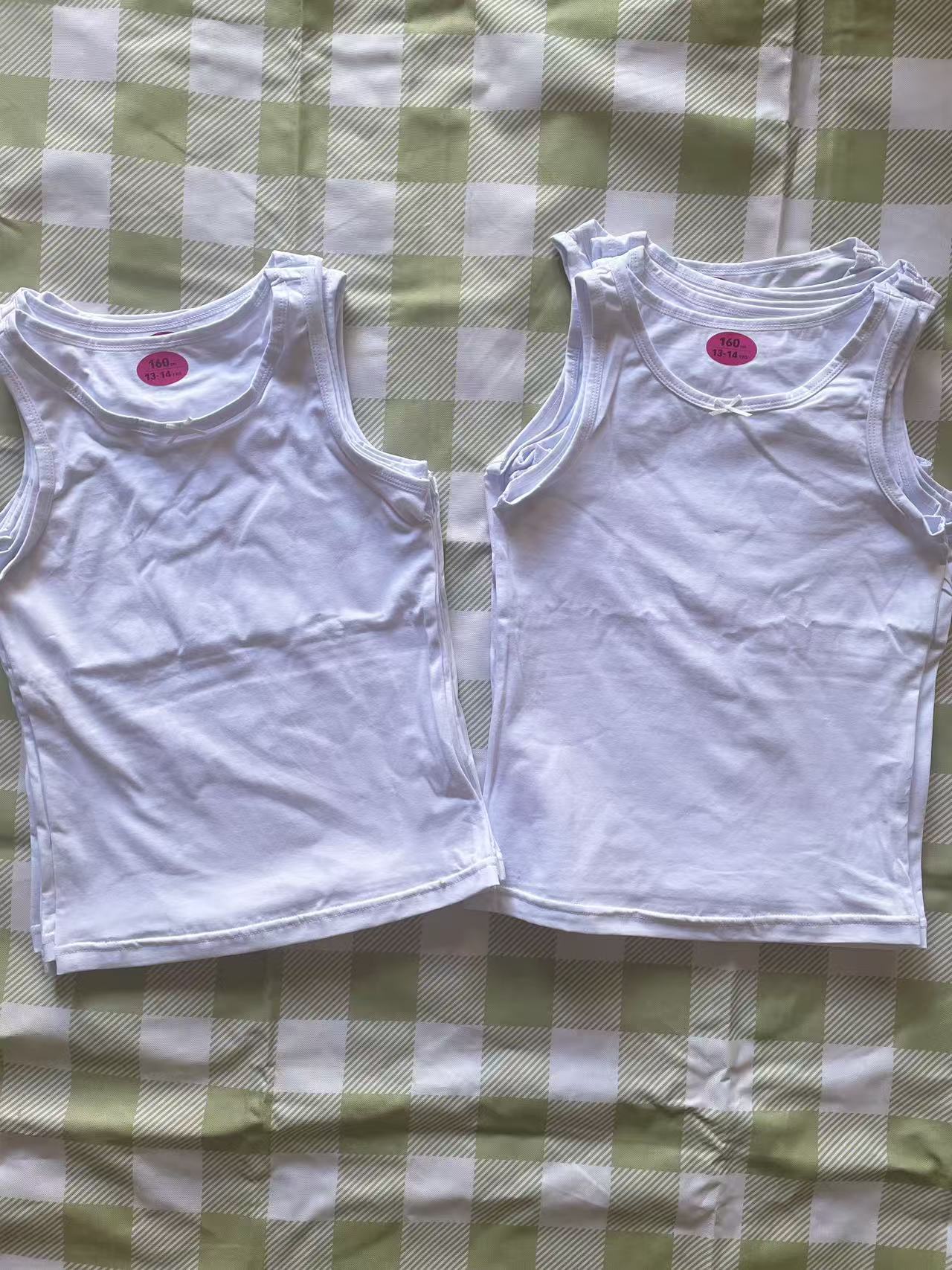 Class A pure cotton children's vest standard size boys and girls…