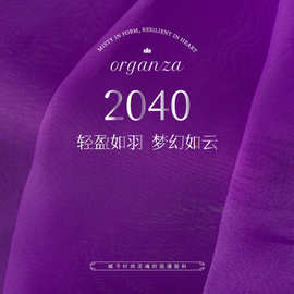 现货多色2040欧根纱透气稍硬挺头纱婚纱礼服花边辅料手工面料布料