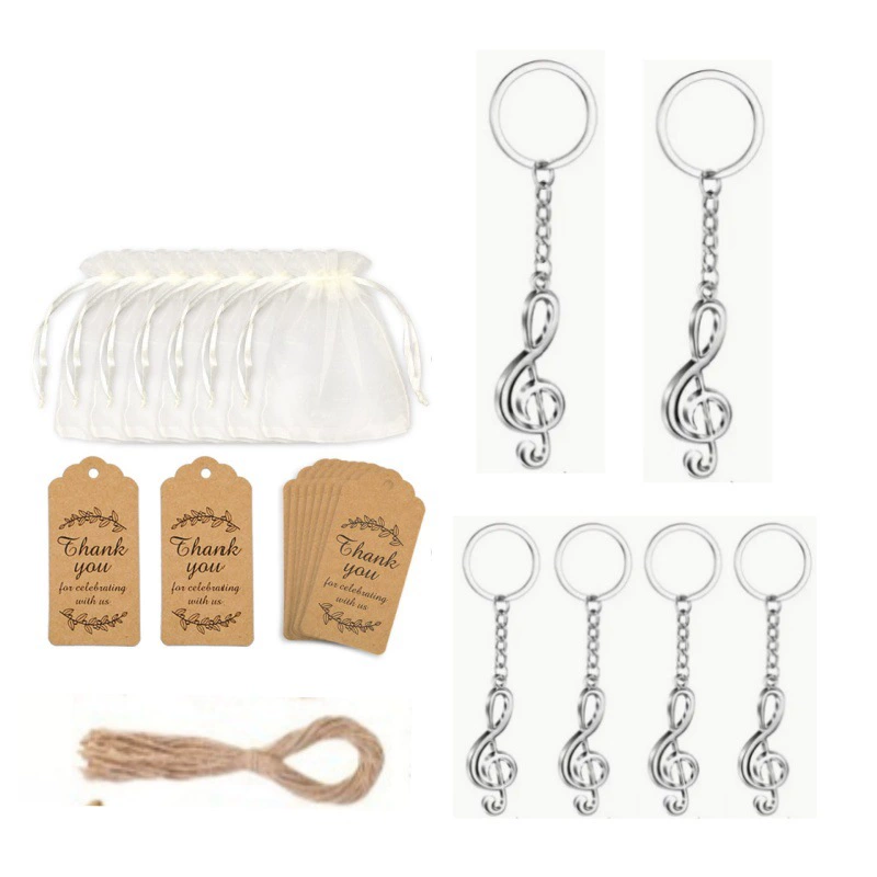 Популярный трансграничный креативный кулон с музыкальной нотой, брелок для ключей, унисекс, подвеска для сумки, аксессуары, концертный памятный подарок
