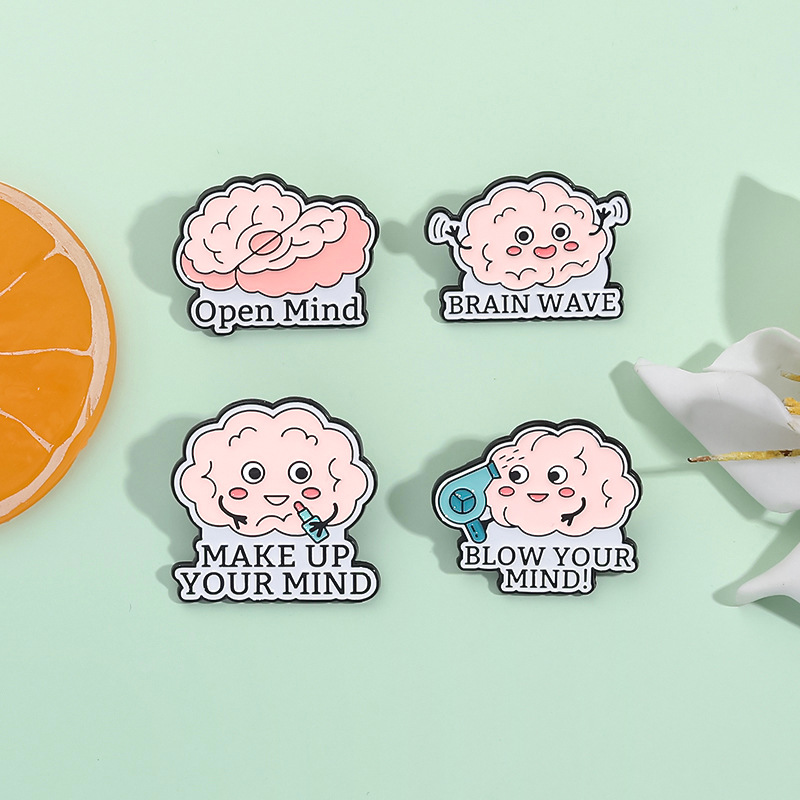 physiological creative cartoon cute brooch