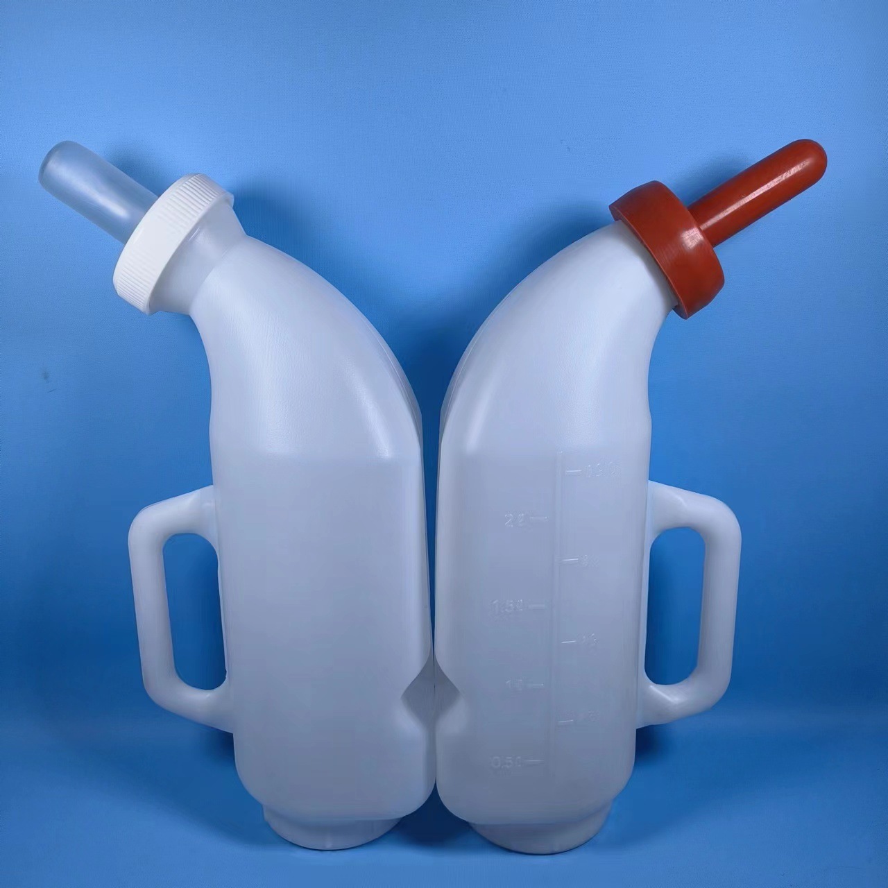 Botella de alimentación de vaca 2L 4 L botella de alimentación horizontal de ternero 2L olla de leche colgante botella de alimentación de cordero dispositivo de alimentación de vaca