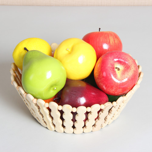 Simulated fruit apple lemon peach orange pear model fruit and vegetable set showroom model room decoration kitchen ornaments