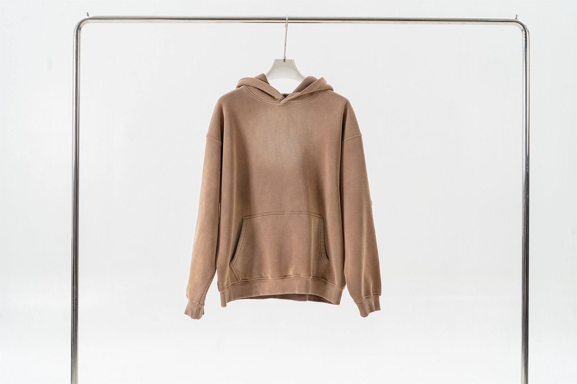 Herrenbekleidung High Street Fashion Marke Schwergewicht alt gewaschen plus samtgesprühter Affen-Kapuzenpullover_voghion.com