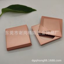 工厂定制几何形2D金属香膏盒 男女士通用合金香膏盒 可LOGO