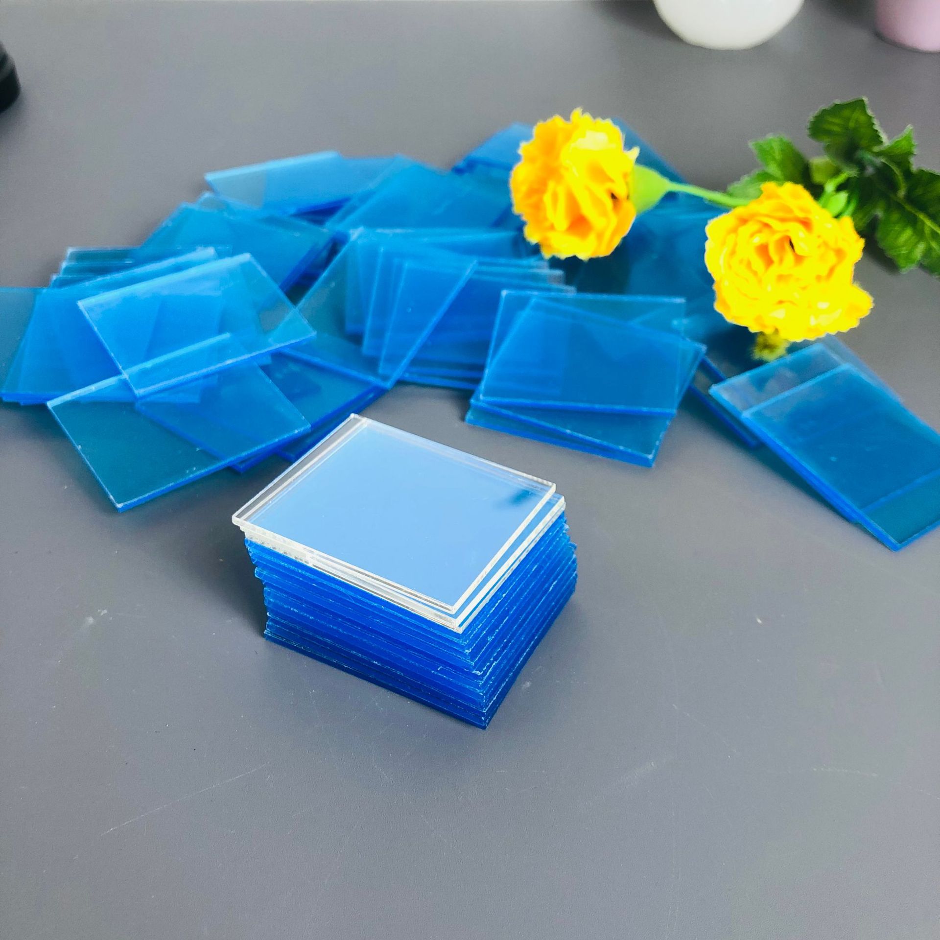 方形亚克力镜片透明片高清ps镜片有机玻璃塑料镜片定 制各种形状