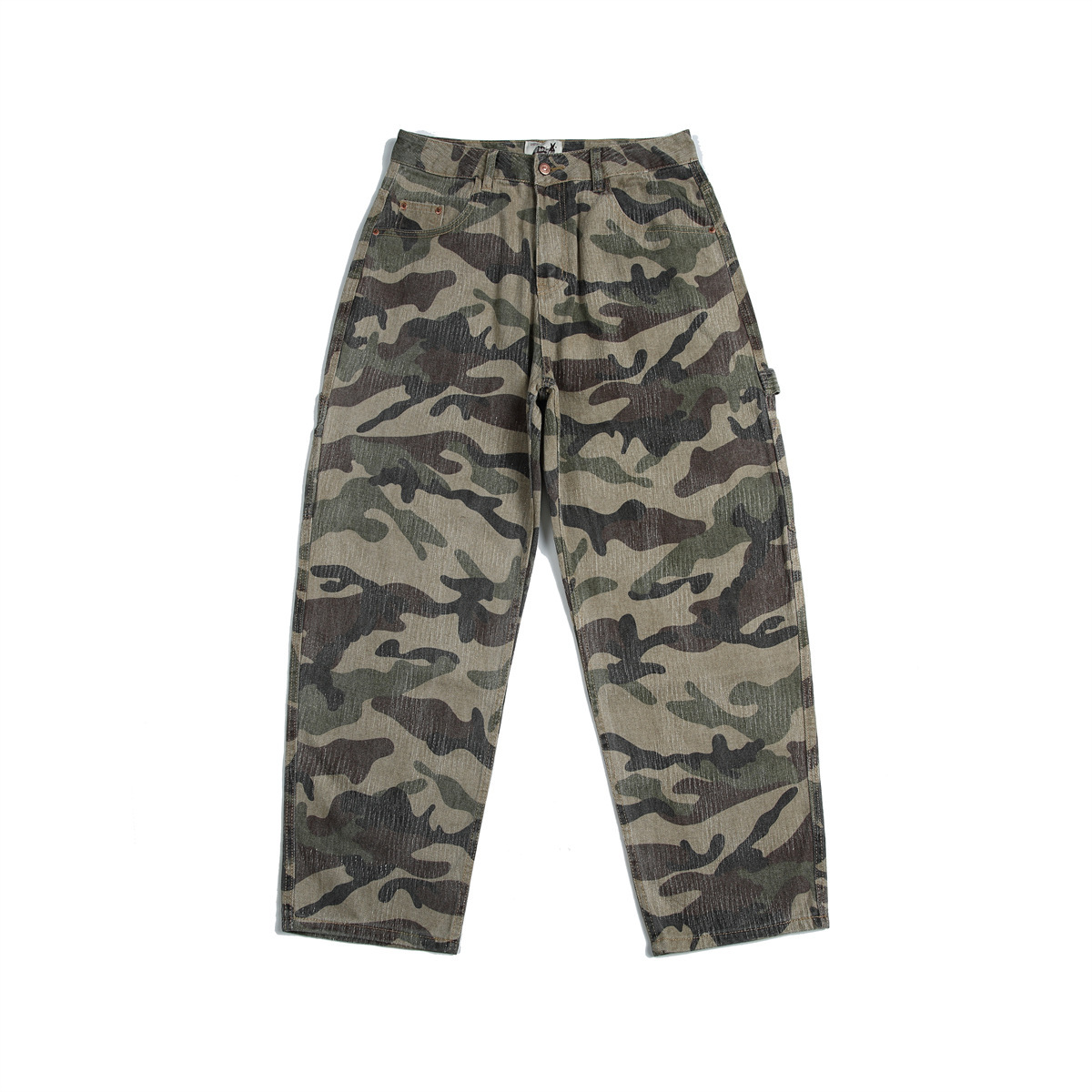 Japanese autumn camouflage retro trousers