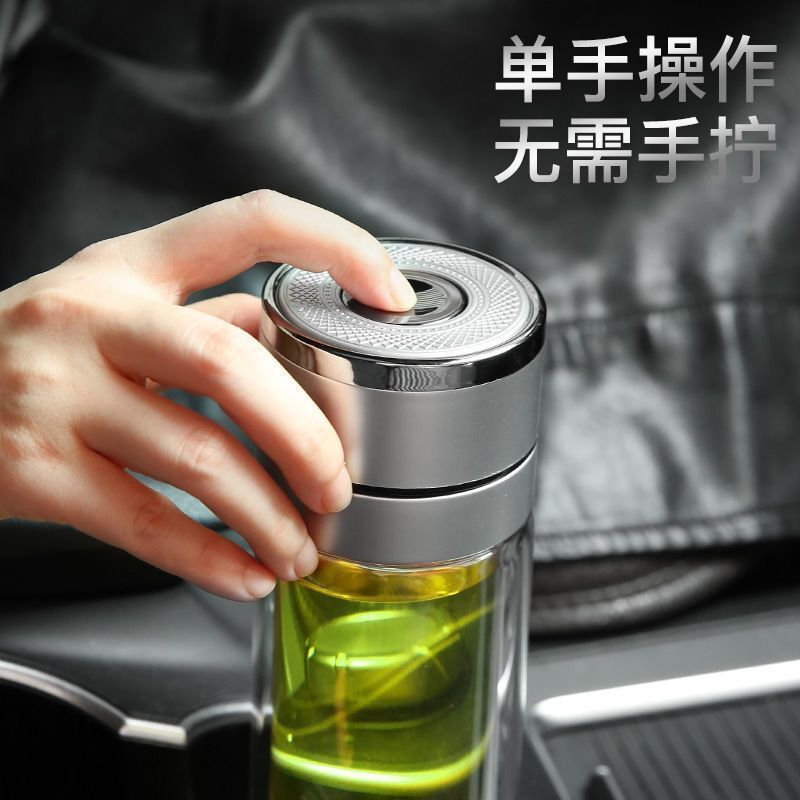 钢化玻璃杯防摔打不碎的大号套装防爆男女随手保温出差过滤泡茶|undefined