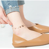 Tide, copper sexy small bell, ankle bracelet stainless steel, Korean style, simple and elegant design, new collection