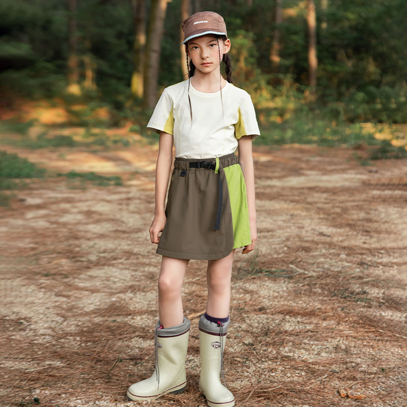 女の子のスカート夏薄い 2025 新しいスタイル子供のアウトドアサマースカートファッショナブルな女の子のスカートトレンディ|undefined