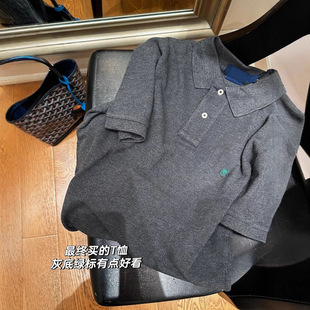 Rl Laff Pony Logo Pure Cotton Cross-Border T-Shirt Foreign Trade Pure Cotton Short-Sleeved Lapel Polo Shirt Top Women's Classic Embroidery