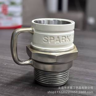 跨境新款Spark Plug Mug不锈钢独创火花塞马克杯圣诞节礼物咖啡杯-阿里巴巴