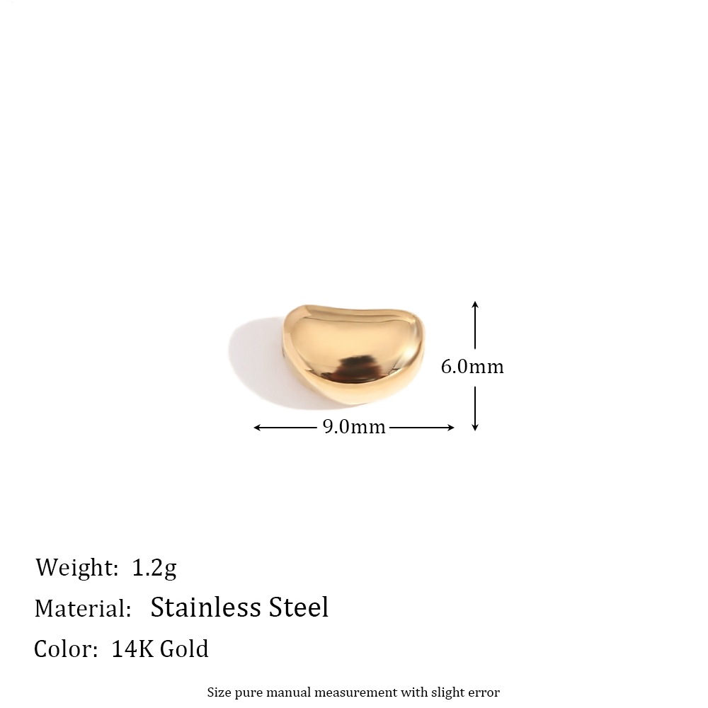 Perforated Cashew Bean Pendant - Gold