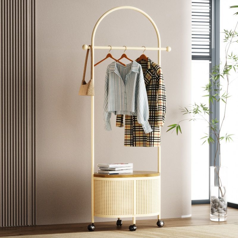 New Style Clothes Rack, Floor-Standing Coat Rack, Movable Clothes Rack with Wheels, Bedroom Household Clothes Rack, Factory Cross-Border Wholesale