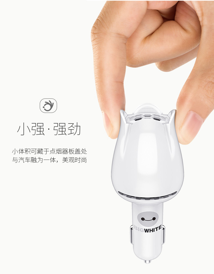 ZEILO cross-border high-end intelligent negative ion car air purifier atmosphere lamp to remove smoke and dust sterilization to remove smell