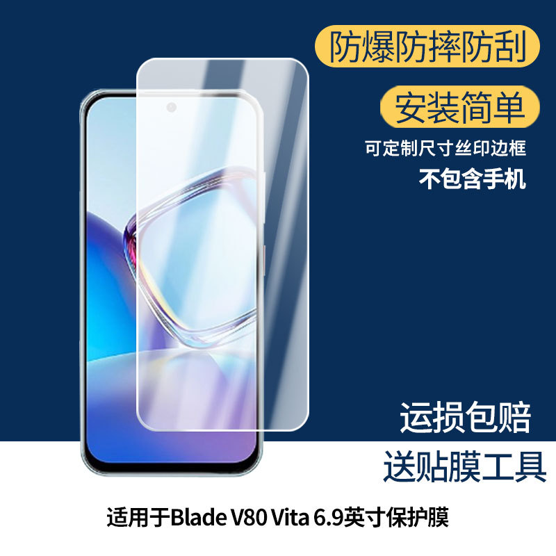 适用于ZTE Blade V80 Vita 6.9英寸贴膜高清防刮磨砂膜防爆软性膜