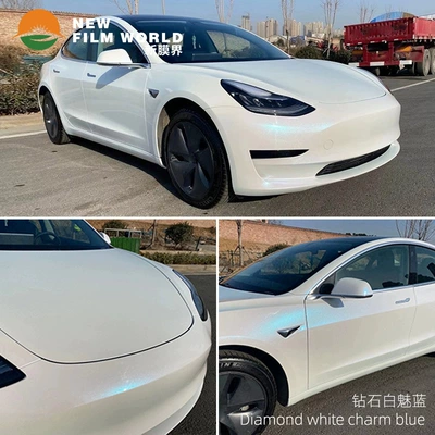 Automotive Film film factory direct car clothing color - diamond-white-meilan