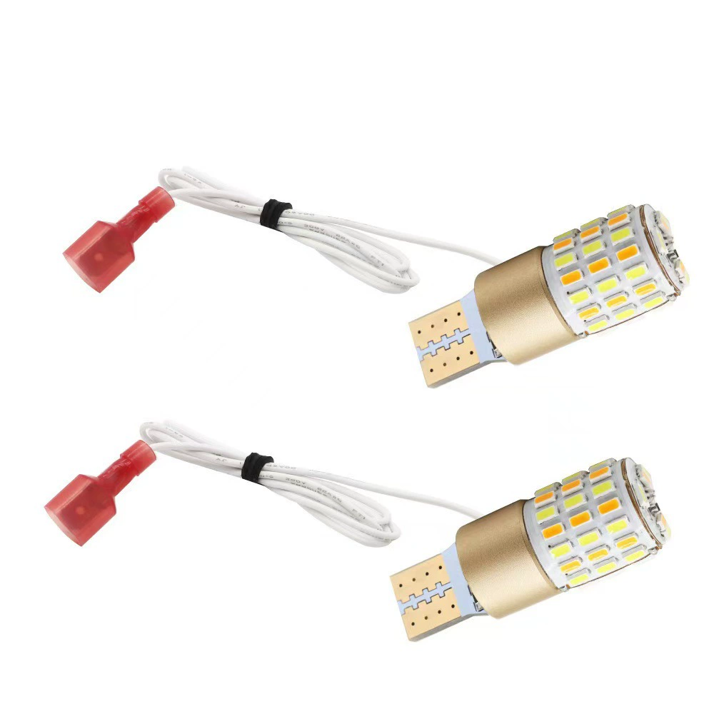 Мотоцикл подсветка T10 широкий двухцветный с рулевым T15 3014 54SMD W5W задний фонарь