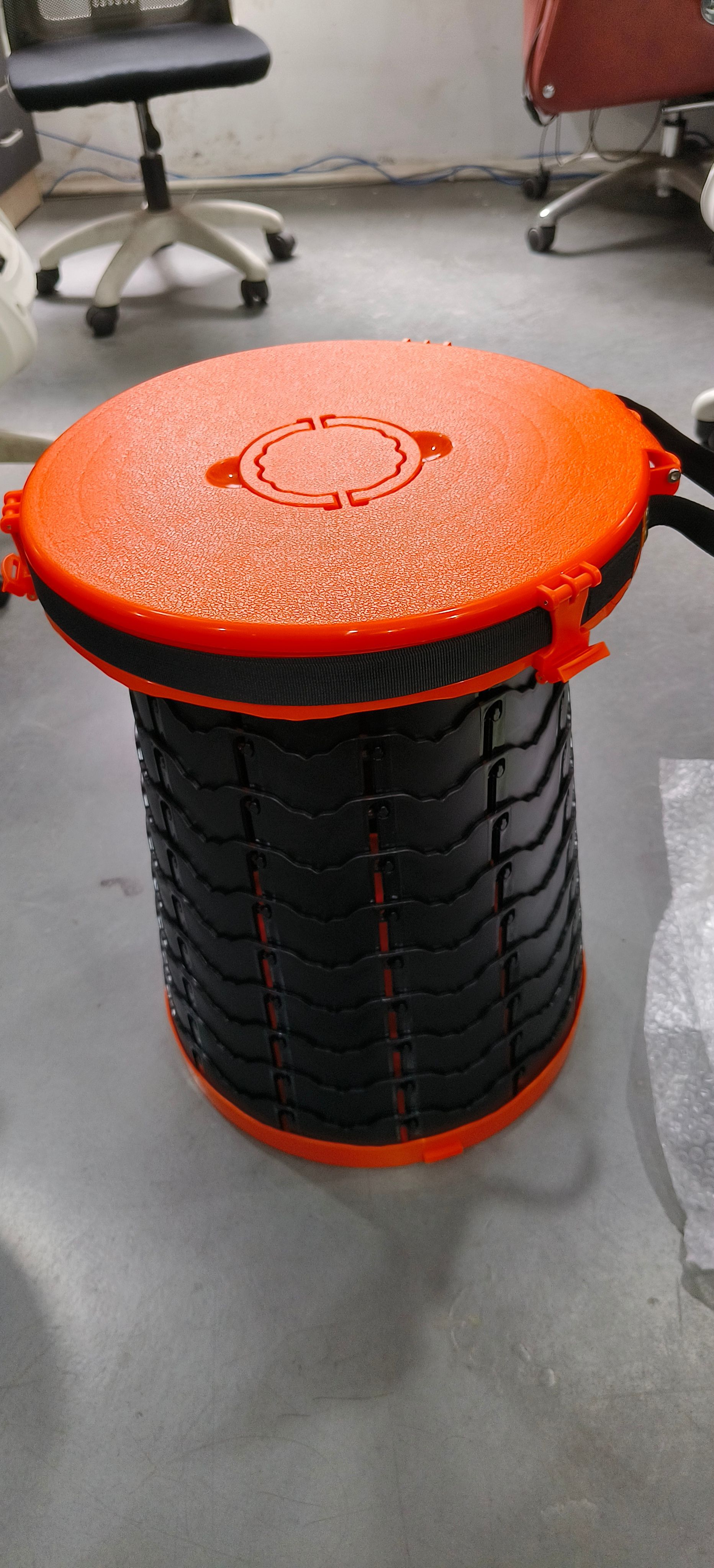 Inodoro portátil plegable multifuncional para camping o coche, diseño engrosado y fácil de almacenar