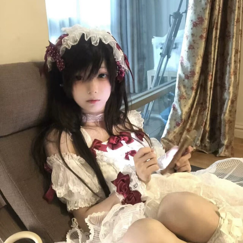 甜美少女lolita蝴蝶结花边精致发带甜美可爱少女心发饰红色系拍照|undefined