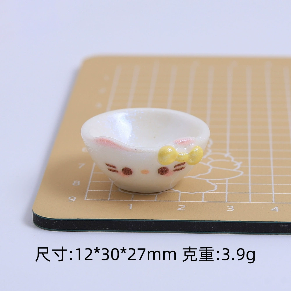 Creative cartoon cream accessory with bow handmade, accessories, DIY