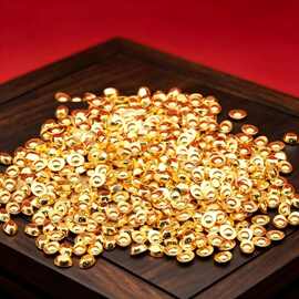 沐略迷你小元宝实心元宝仿真金元宝金属工艺品批发相框配件填充物