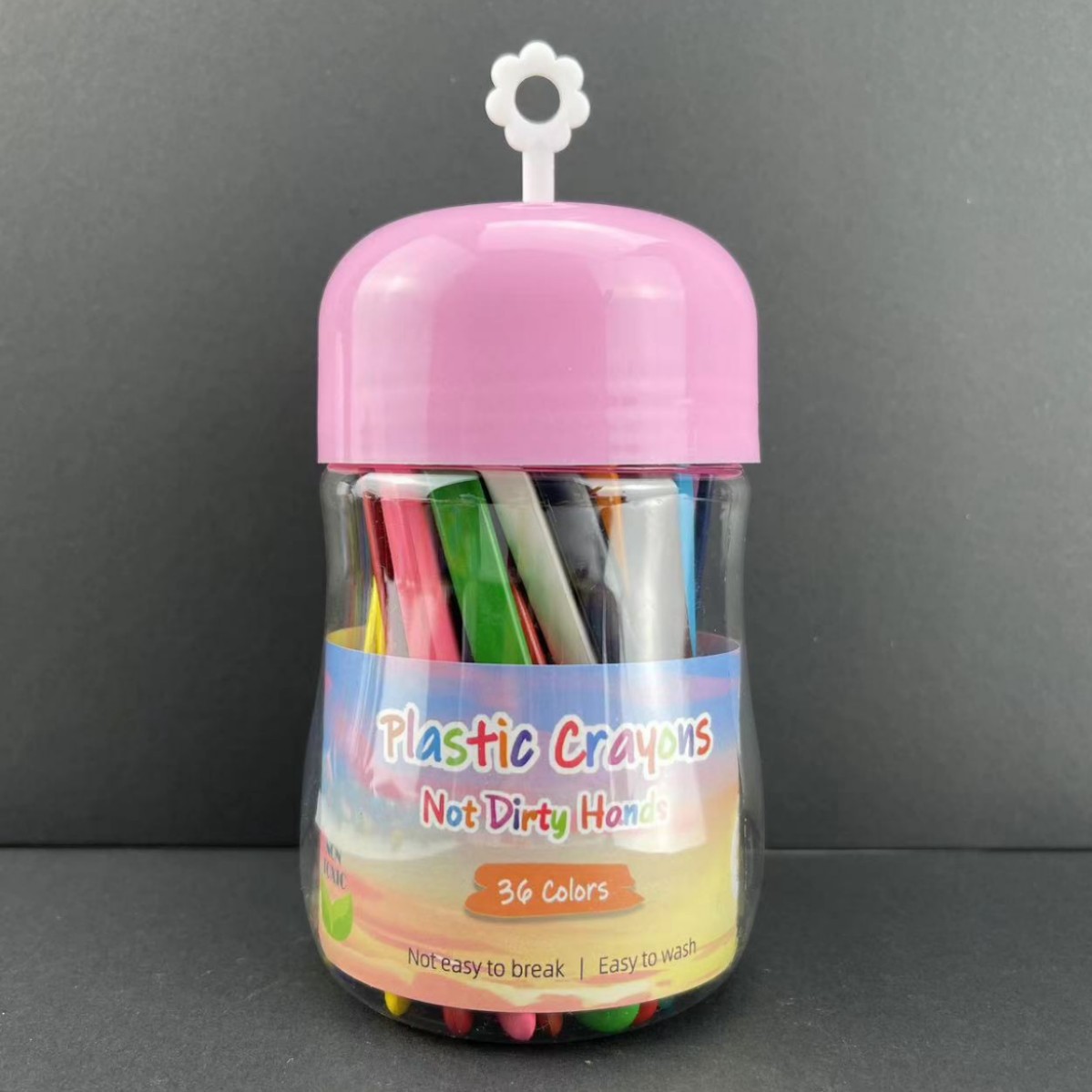 Crayones Triangulares Lavables Plástico para Pintura Infantil
