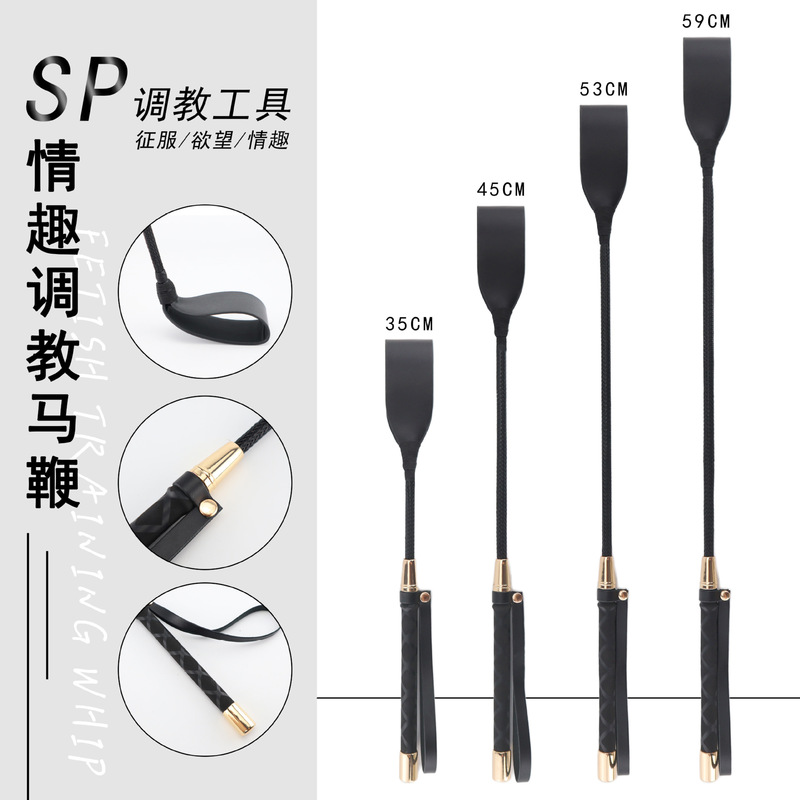 Sexy Sm Training Whip, Horsewhip, Sp Tool, Long Whip, Leather Slap for Men and Women, Adult Sex Products for Delivery