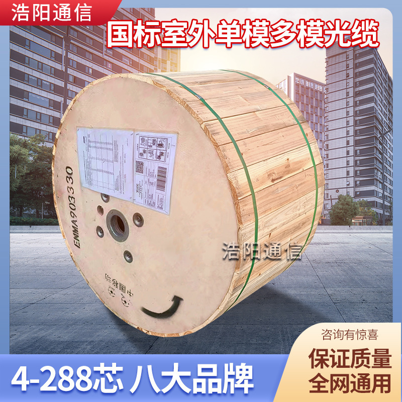 Optical Fiber Cable 4-Core 6-Core 8-Core 12-Core 24-Core 48-Core 96-Core 144-Core 288-Core Multi-Mode Fiber Optic Cable High Core Count Steel Wire