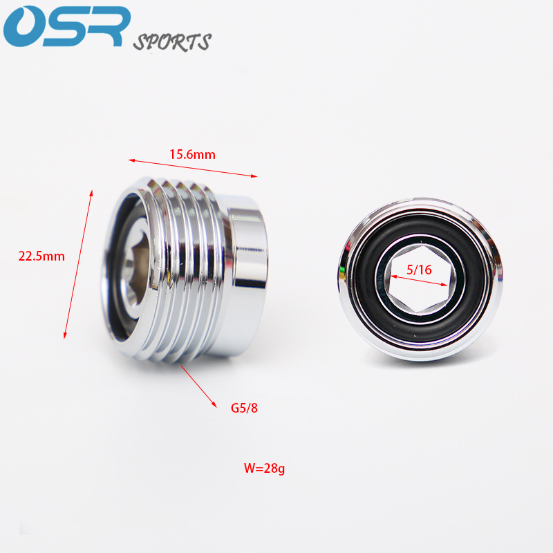 Botella de cilindro de buceo Tornillo de válvula 230bar Adaptador de válvula de tanque de inserción DIN a Yugo