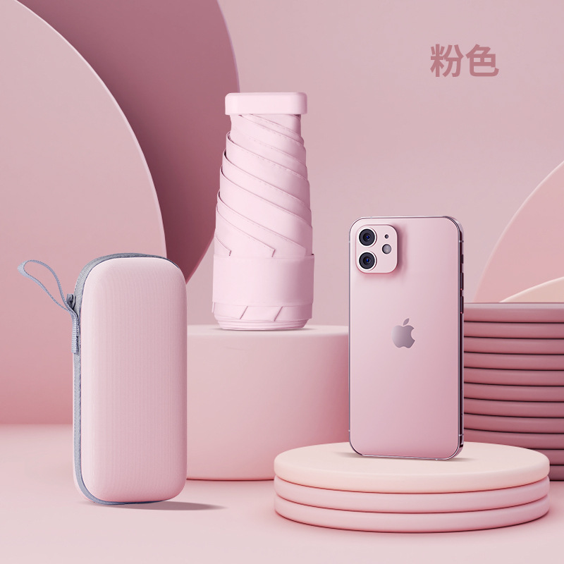 Paraguas mini UV mujer | Parasol plegable portátil uso exteriores